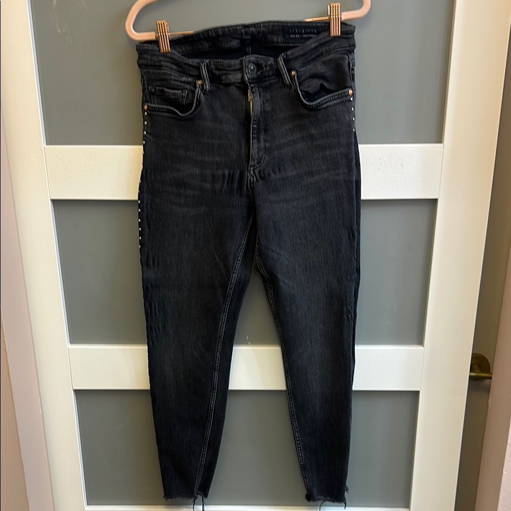 All Saints Dax Black Denim Women's Jeans